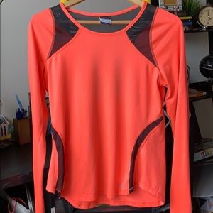 Neon Orange Workout Top